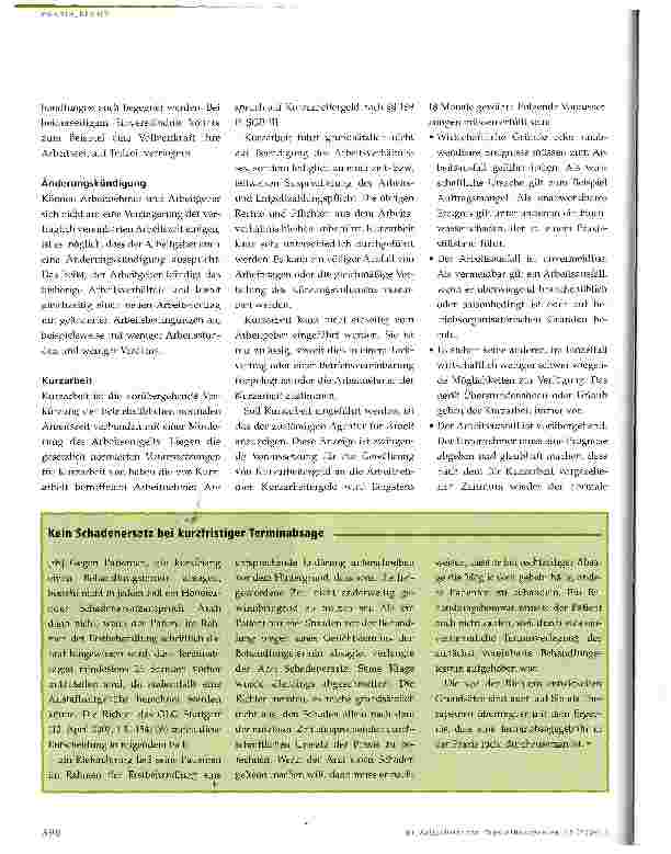 Vorschauseite 2: Kurzarbeit