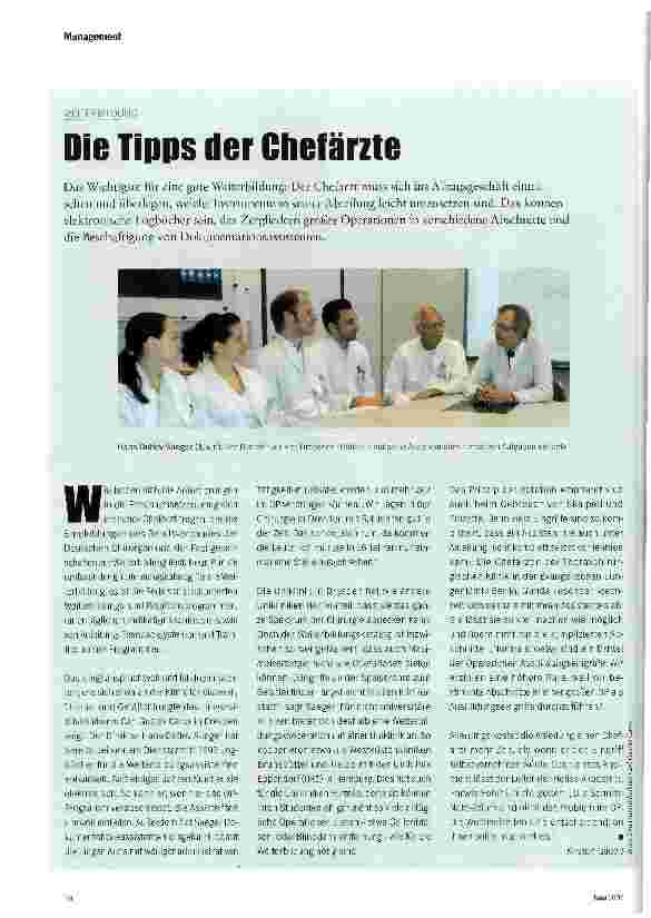Vorschauseite 1: Die Tipps der Chefärzte