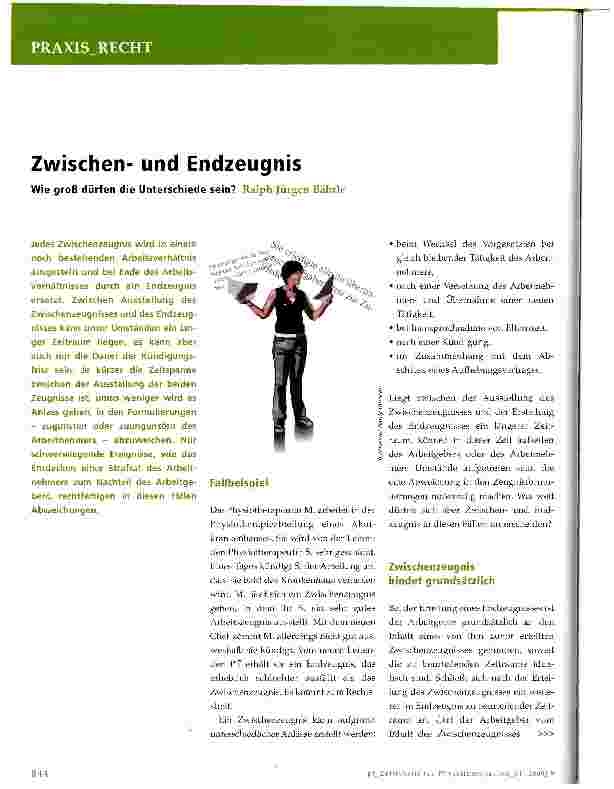 Vorschauseite 1: Zwischenund Endzeugnis