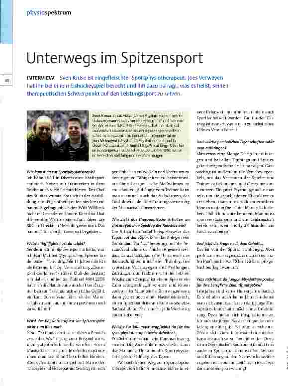 Vorschauseite 1: Unterwegs im Spitzensport