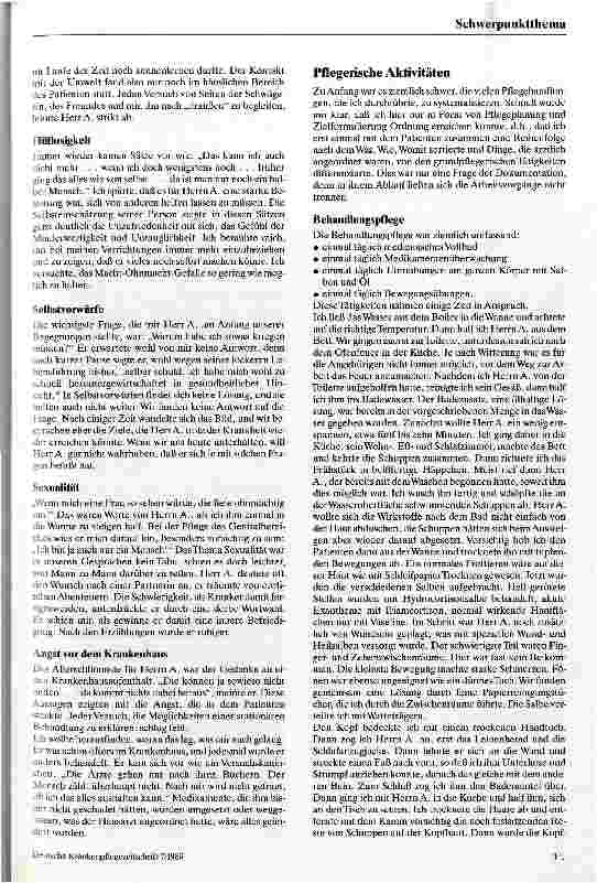 Vorschauseite 3: Begleitung und Betreuung eines an Psoriasis arthropathica Erkrankten