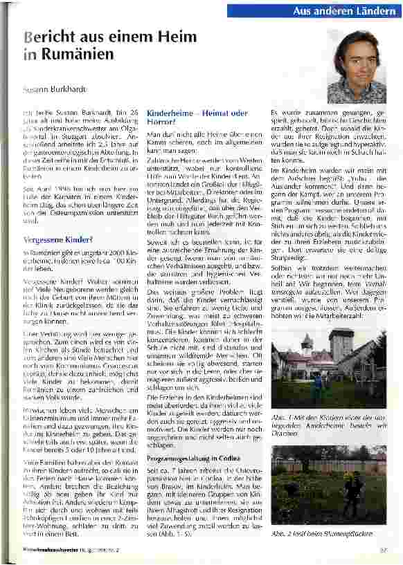 Vorschauseite 1: Bericht aus einem Heim in Rumänien