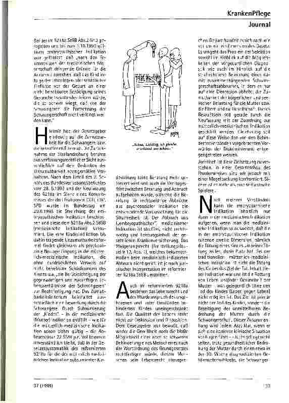 Vorschauseite 2: Pränatalmedizin und Ethik