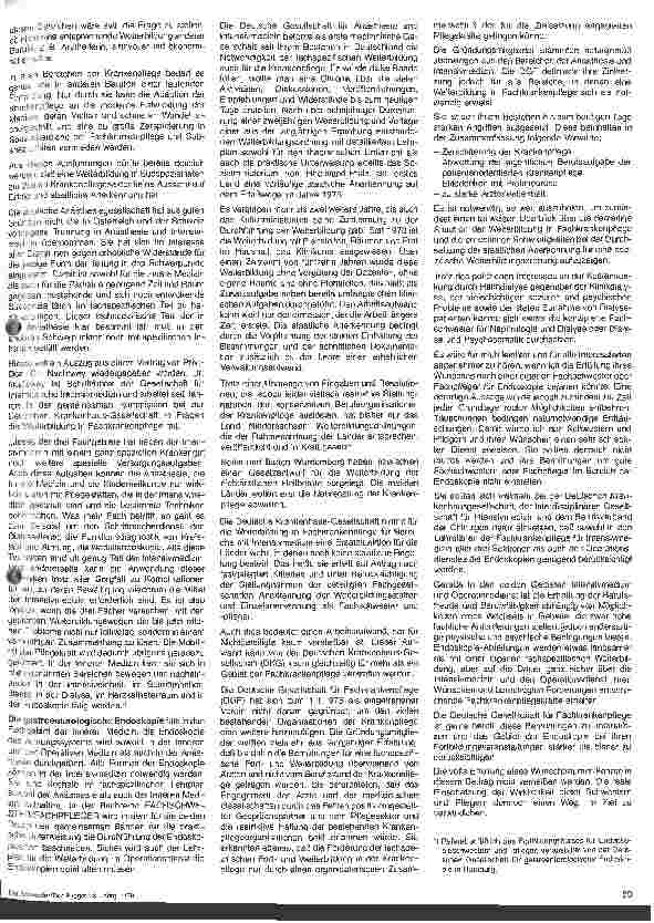 Vorschauseite 2: Fachschwester für Endoskopie - Wunschtraum oder Wirklichkeit?