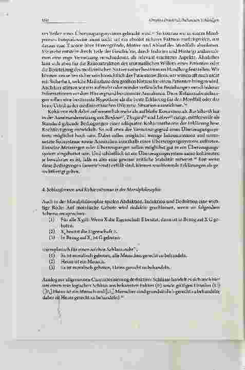 Vorschauseite 6: Kohärentistische Rechtfertigung und abduktives Schließen in der angewandten Ethik