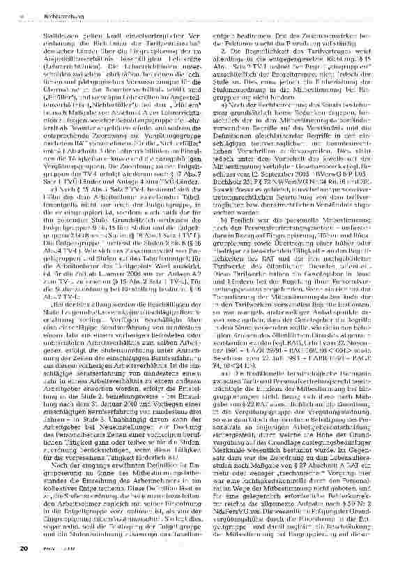 Vorschauseite 2: Mitbestimmung des Personalrats bei Eingruppierung; Stufenzuordnung