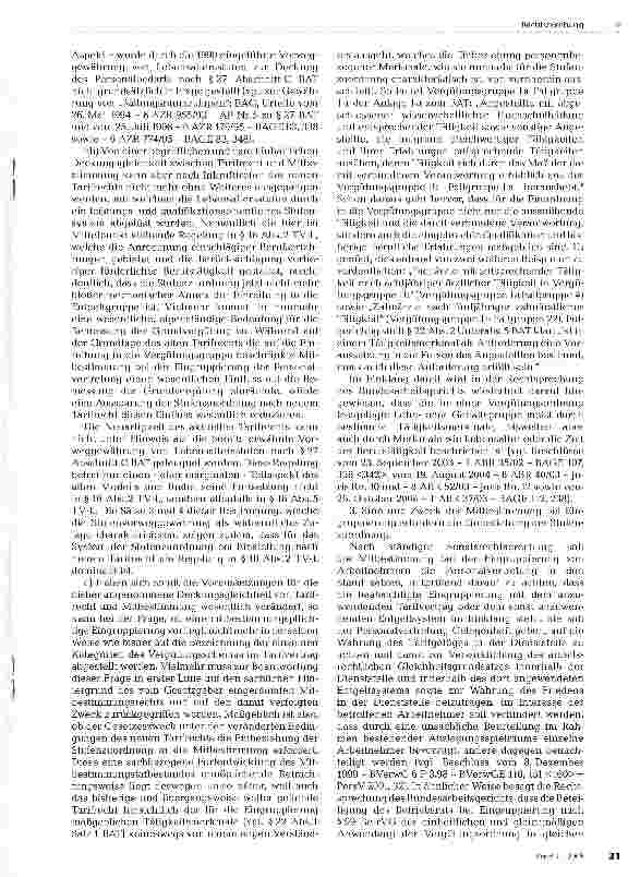 Vorschauseite 3: Mitbestimmung des Personalrats bei Eingruppierung; Stufenzuordnung