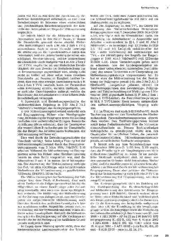 Vorschauseite 5: Mitbestimmung des Personalrats bei Eingruppierung; Stufenzuordnung