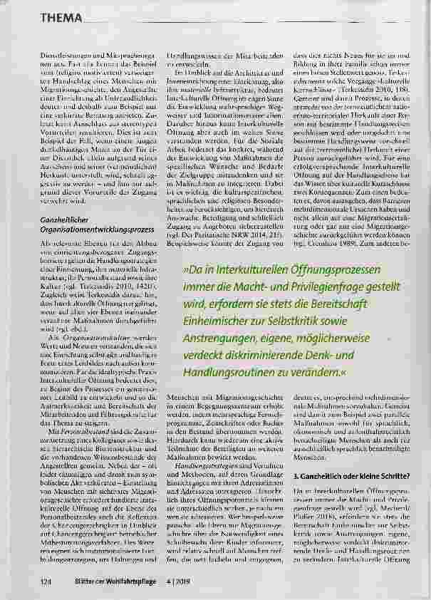 Vorschauseite 2: Interkulturelle Öffnung: Abbau von Zugangsbarrieren auf vier Ebenen