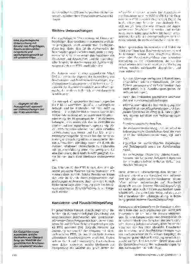 Vorschauseite 6: Empfehlungen für die Begutachtung von PTBS-Opfern