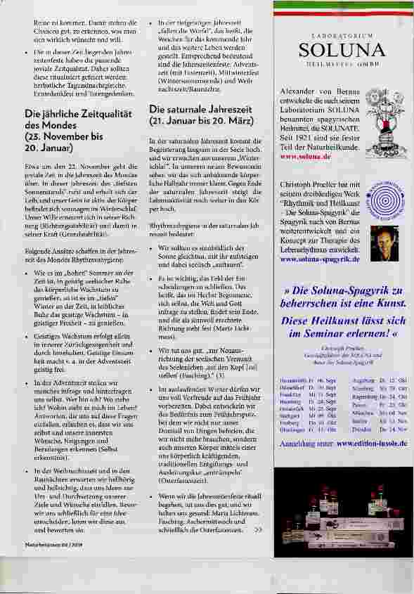 Vorschauseite 4: Rhythmik und Heilkunst: Der Jahreskreis