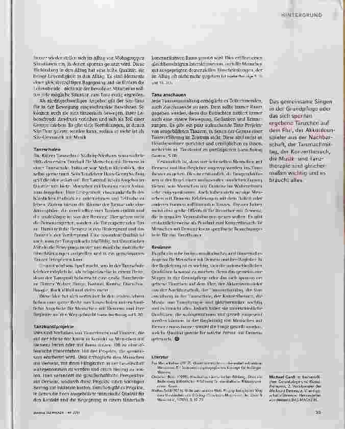 Vorschauseite 4: Musik und Tanz