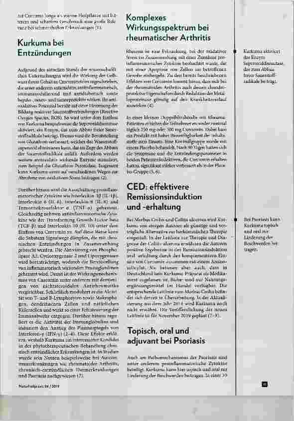 Vorschauseite 2: Kurkuma - ein Alleskönner bei chronischen Entzündungen?