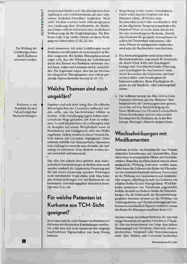 Vorschauseite 3: Kurkuma - ein Alleskönner bei chronischen Entzündungen?