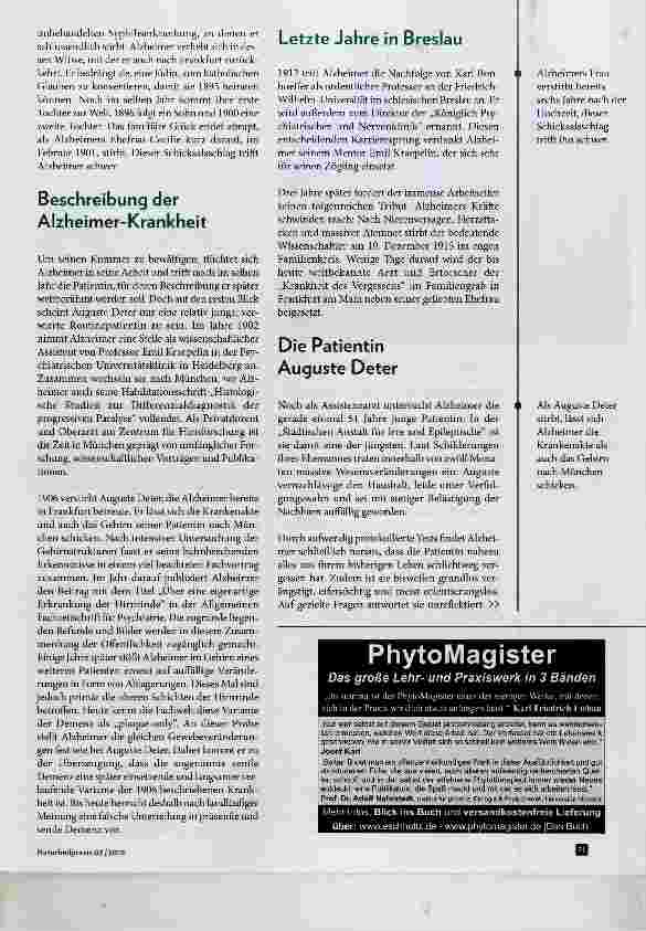 Vorschauseite 2: Alois Alzheimer