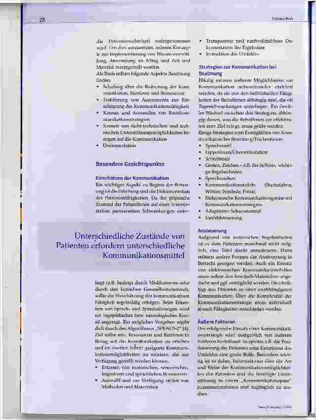 Vorschauseite 2: Kommunikation mit beeinträchtigten Patienten