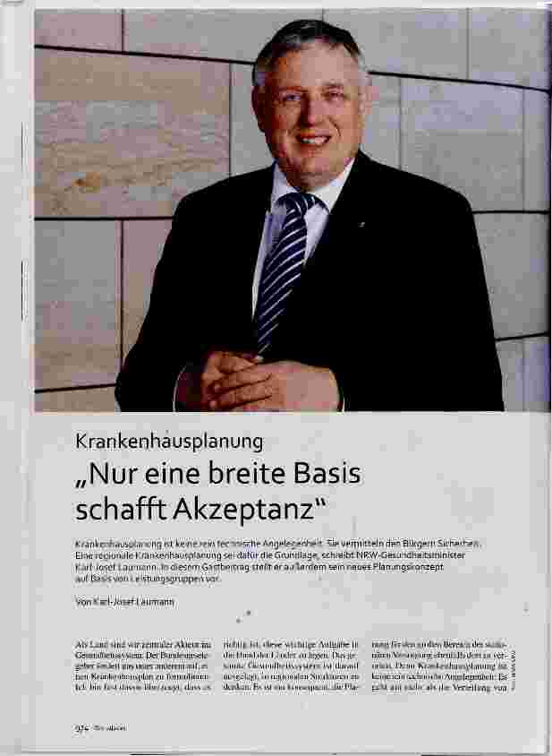 Vorschauseite 1: „Nur eine breite Basis schafft Akzeptanz“