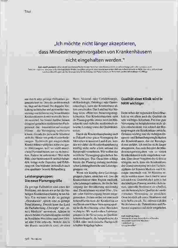 Vorschauseite 3: „Nur eine breite Basis schafft Akzeptanz“