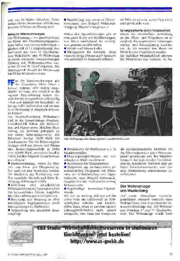 Vorschauseite 2: Pflege in der Wohnung -- wohnen in der Pflege Umfassende Betreuung nach einem modernen Dienstleistungsverständnis