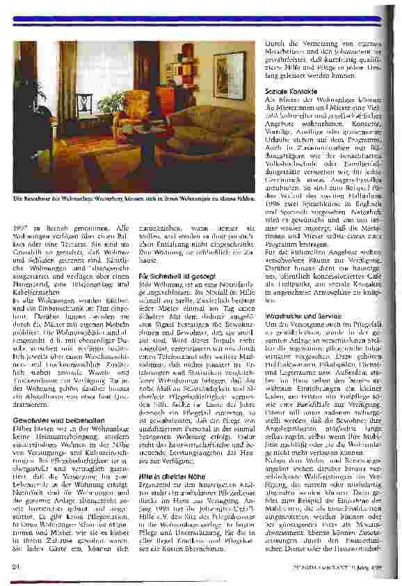 Vorschauseite 3: Pflege in der Wohnung -- wohnen in der Pflege Umfassende Betreuung nach einem modernen Dienstleistungsverständnis
