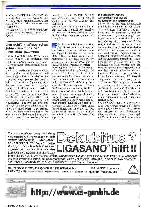 Vorschauseite 4: Pflege in der Wohnung -- wohnen in der Pflege Umfassende Betreuung nach einem modernen Dienstleistungsverständnis