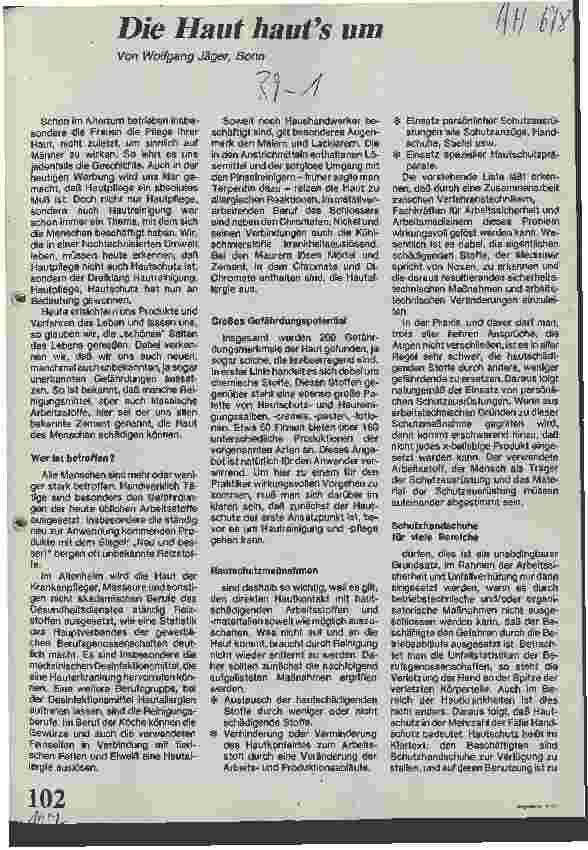 Vorschauseite 1: Die Haut hauts um