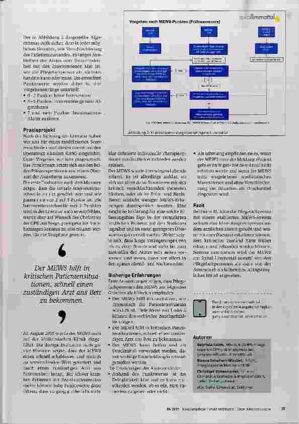 Vorschauseite 3: Mit Frühwarnsystem rechtzeitig Vitalbedrohungen erkennen