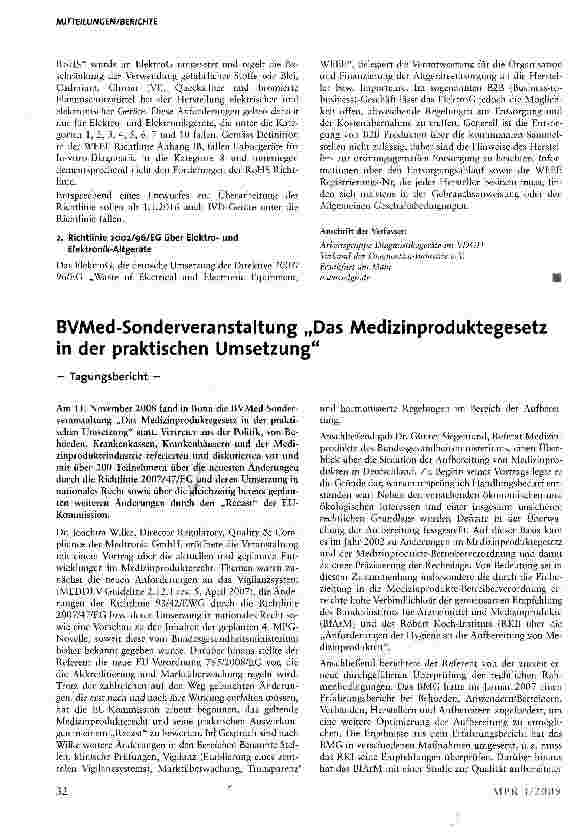 Vorschauseite 5: Allgemeine Informationen zu den gesetzlichen Anforderungen und denen der Normen an IVD-Geräte