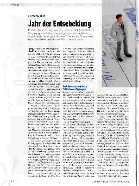 Vorschauseite 1: Jahr der Entscheidung