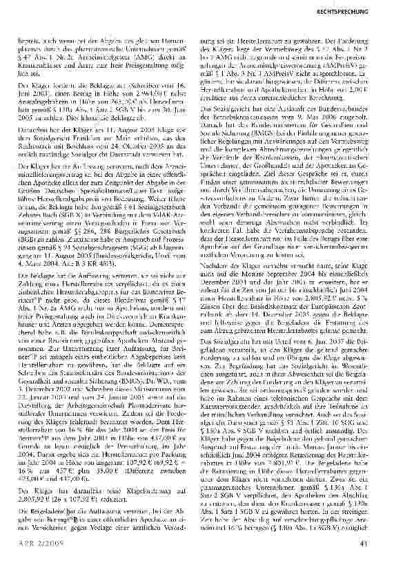 Vorschauseite 2: Herstellerrabatt ist auch für Blutplasma von Apotheken zu gewähren und von Pharmaunternehmen an diese zu erstatten