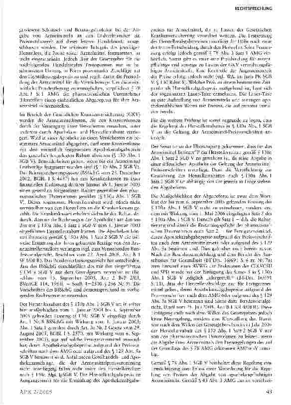Vorschauseite 4: Herstellerrabatt ist auch für Blutplasma von Apotheken zu gewähren und von Pharmaunternehmen an diese zu erstatten