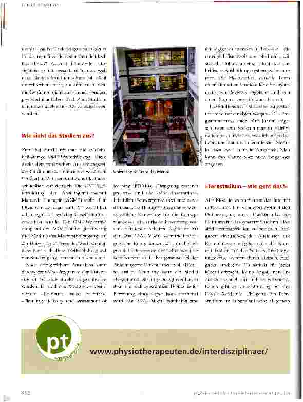 Vorschauseite 2: Advanced Clinical Practice (Manipulative Therapy)