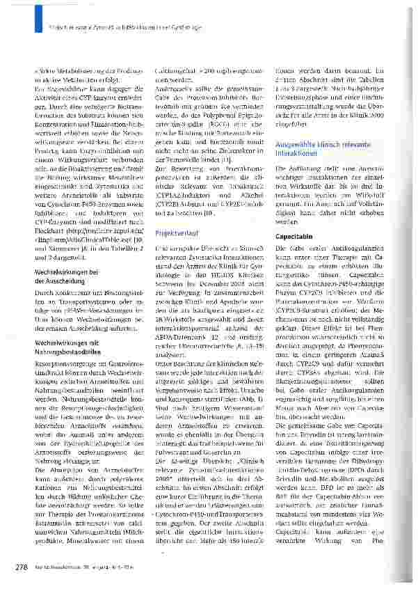 Vorschauseite 3: Klinisch relevante Zytostatika-Interaktionen in der Gynäkologie
