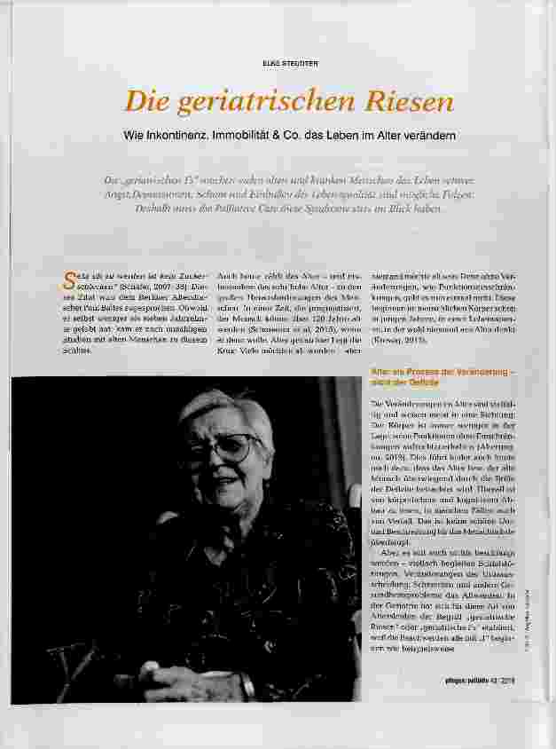 Vorschauseite 1: Die geriatrischen Riesen