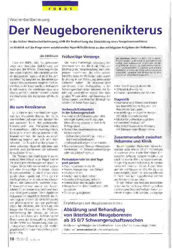 Vorschauseite 1: Der Neugeborenenikterus