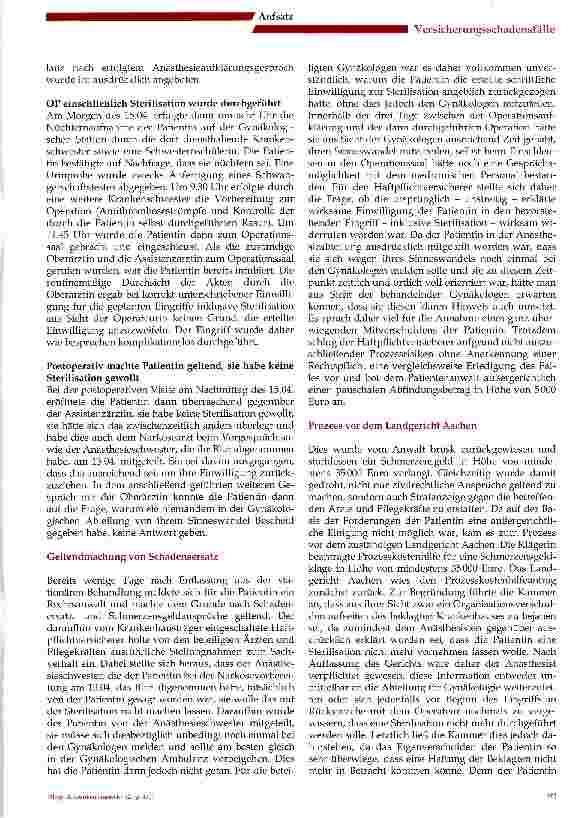 Vorschauseite 2: Sterilisation wider Willen?