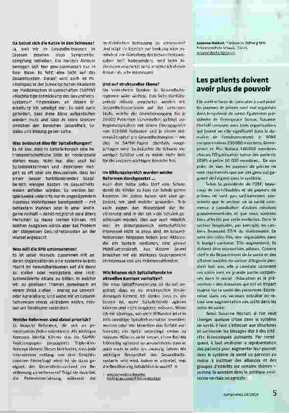 Vorschauseite 2: Systemrelevante Macht für die Prämienzahlenden ist notwendig