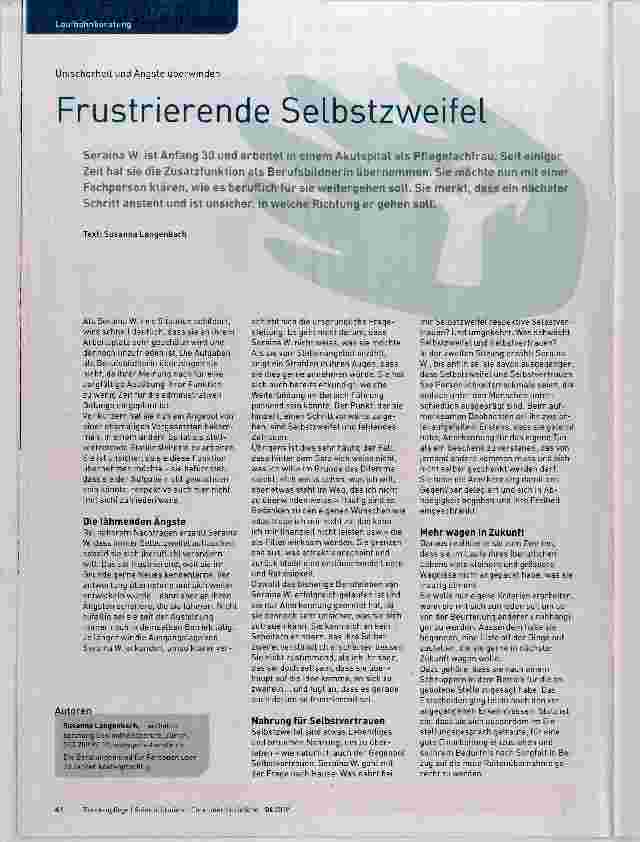 Vorschauseite 1: Frustrierende Selbstzweifel
