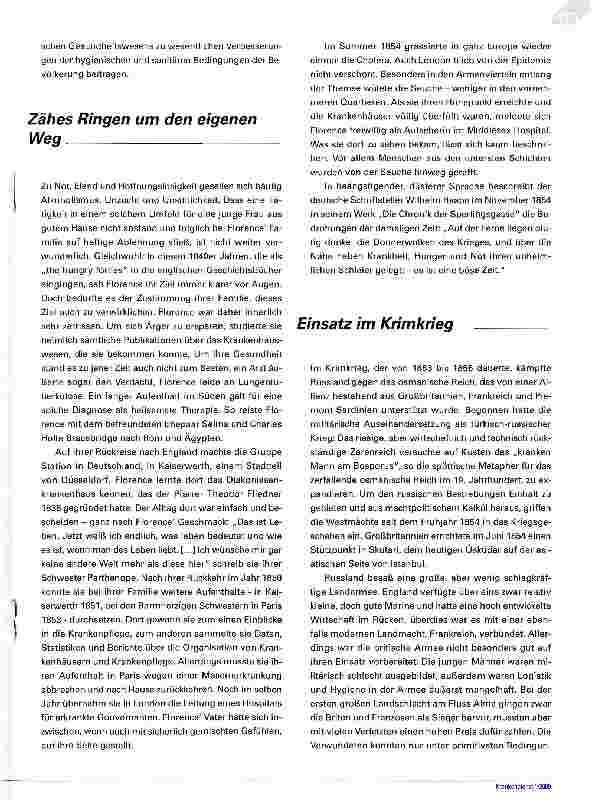 Vorschauseite 4: Florence Nightingale Pionierin der modernen Krankenpflege