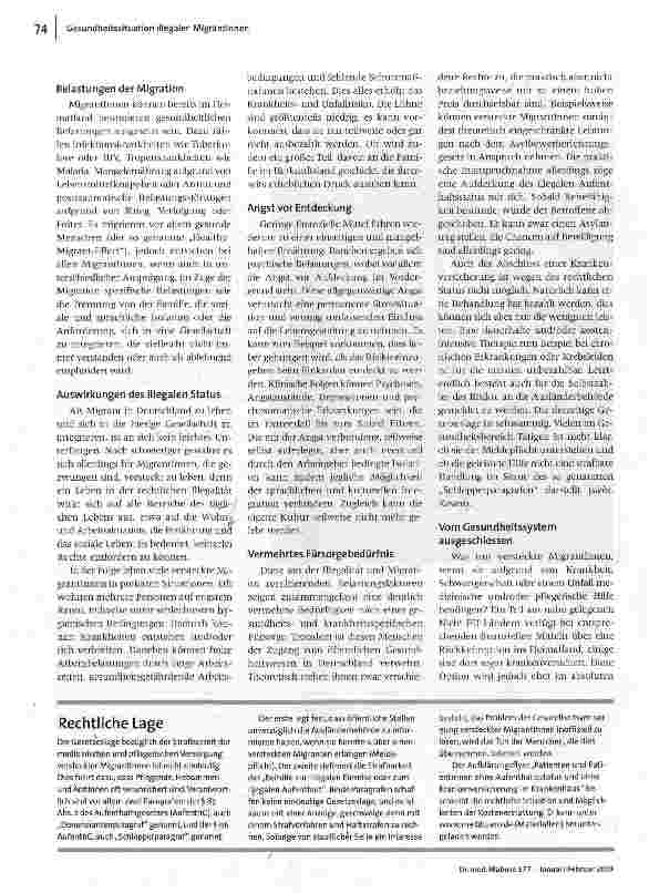 Vorschauseite 2: Illegal und krank