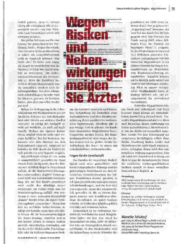 Vorschauseite 3: Illegal und krank