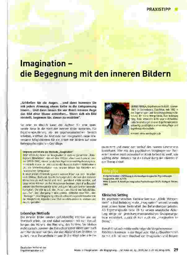 Vorschauseite 1: Imagination - die Begegnung mit den inneren Bildern