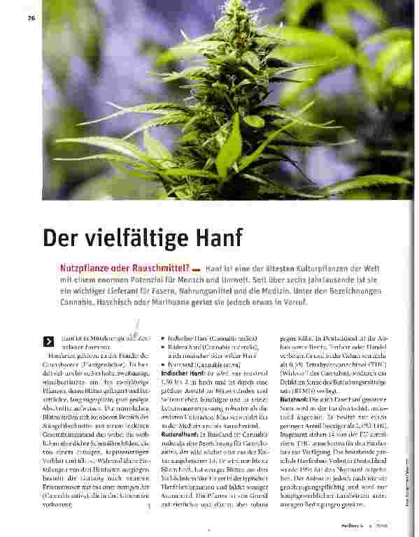 Vorschauseite 1: Der vielfältige Hanf