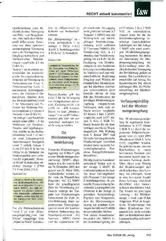 Vorschauseite 2: Mindestmengen und Krankenhausplanung: Quantität vor Qualität?