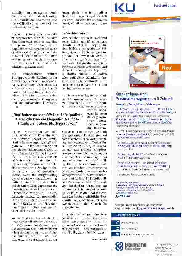 Vorschauseite 2: Mehr Geld für bessere Qualität?