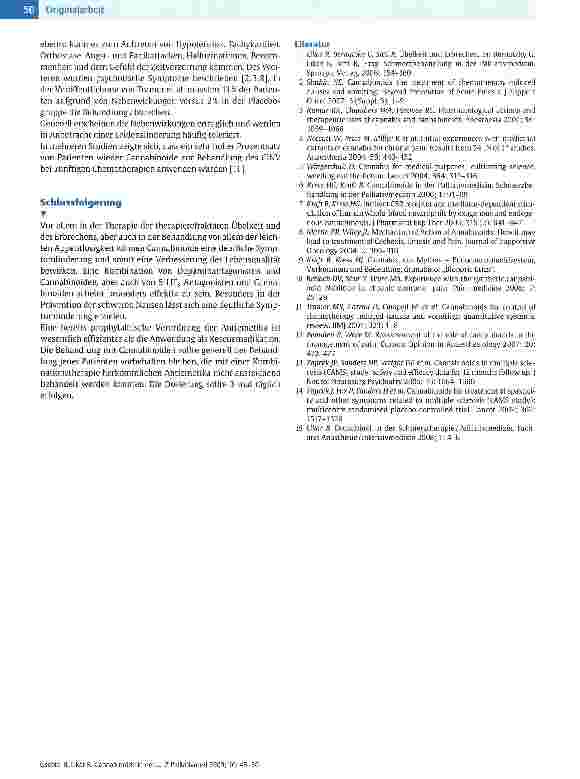 Vorschauseite 6: Cannabinoide in der palliativen Symptomkontrolle