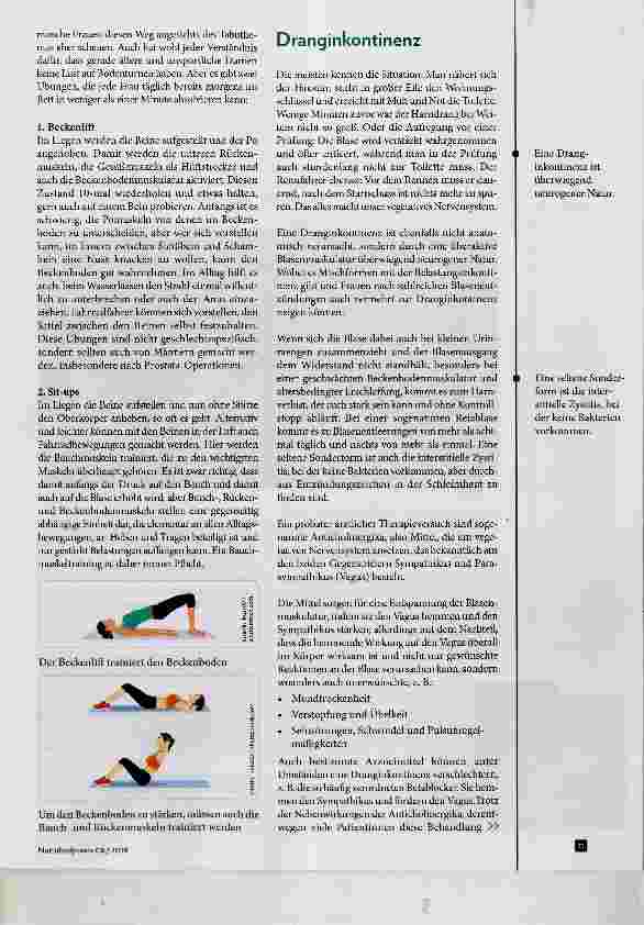 Vorschauseite 2: Blasenschwäche Weibliche Blasenstörungen Teil 1