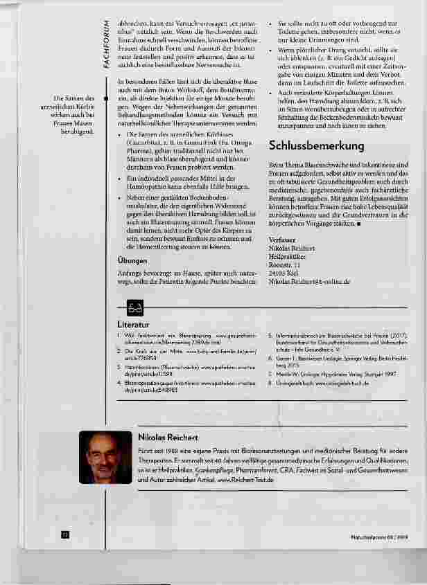 Vorschauseite 3: Blasenschwäche Weibliche Blasenstörungen Teil 1