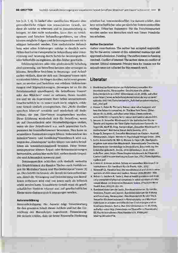 Vorschauseite 2: Gesundheitsversorgung von sexualisierter Gewalt betroffener Mädchen* und Frauen* verbessern!Improve care for girls* and women* affected by sexual abuse and violence!