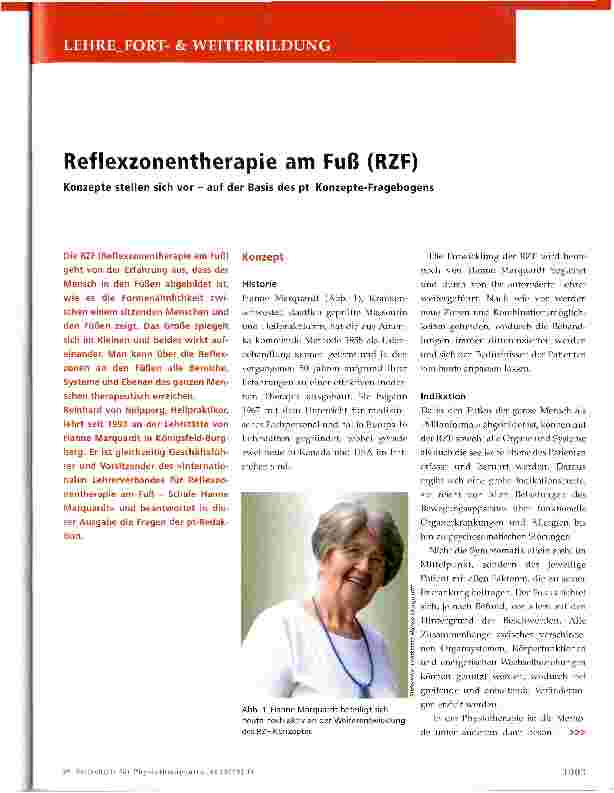 Vorschauseite 1: Reflexzonentherapie am Fuß (RZF)